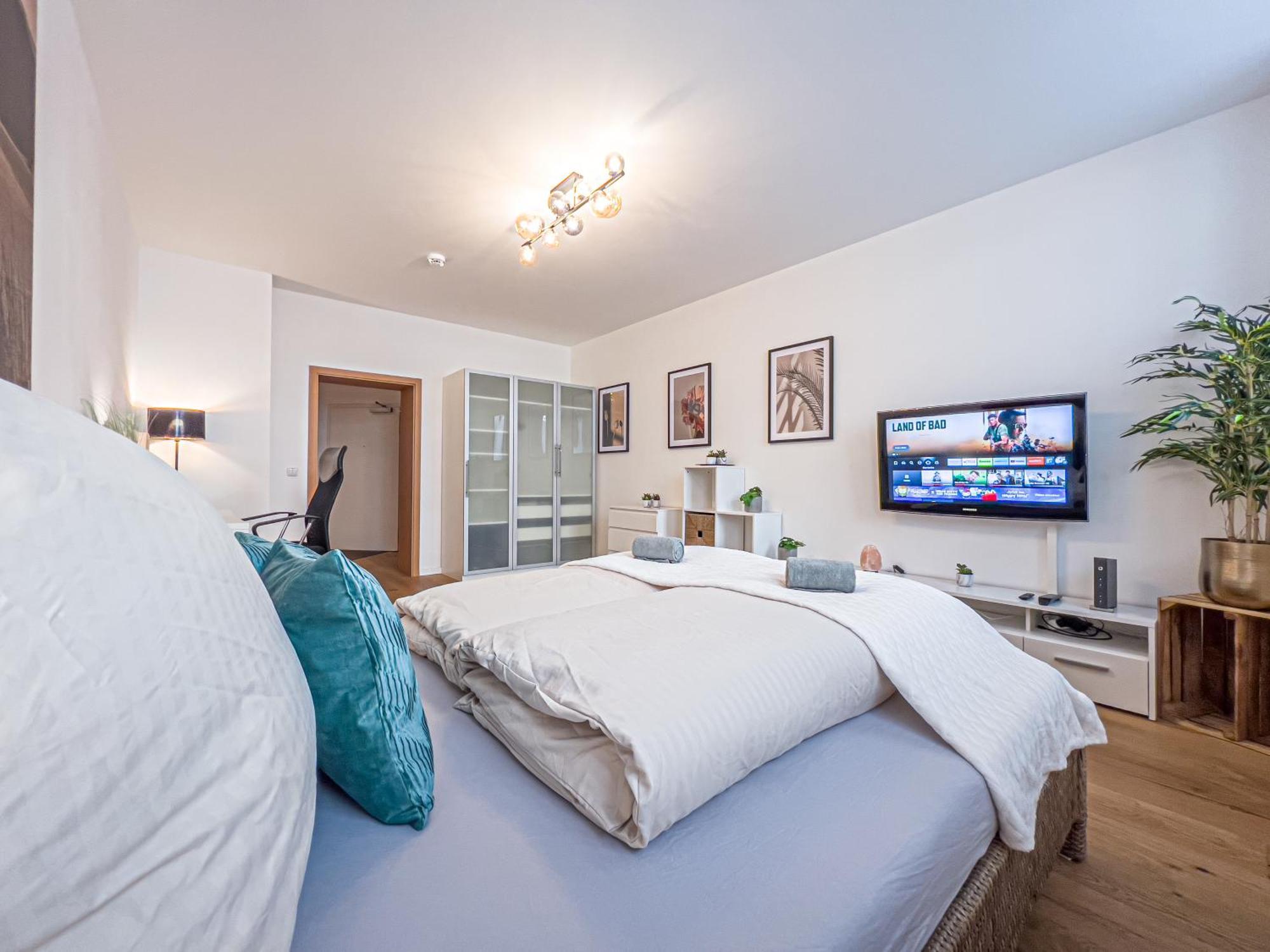 Gemuetliche Mit 2 Schlafzimmern, Kostenfreiem Parkplatz, Modernem Bad, Kueche, Waschmaschine & Trockner Apartment Leipzig
